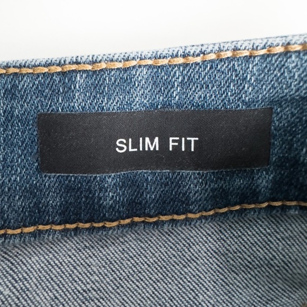 Judy Blue Plaid Cuff Slim Fit Jeans Womens 11/30 Mid Rise Medium Wash Distressed - Picture 4 of 14